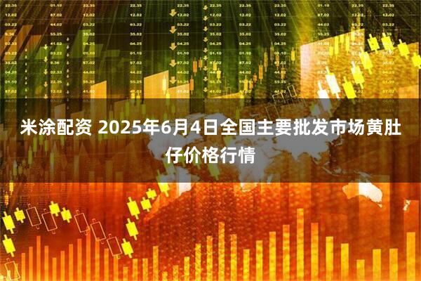 米涂配资 2025年6月4日全国主要批发市场黄肚仔价格行情