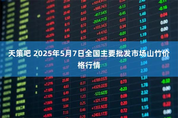 天策吧 2025年5月7日全国主要批发市场山竹价格行情